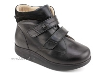 141606W Сурсил-Орто (Sursil-Ortho), ботинки для взрослых, ригидная подошва, диабетическая подкладка, кожа, нубук, черный, полнота 11 в Ростове-на-Дону